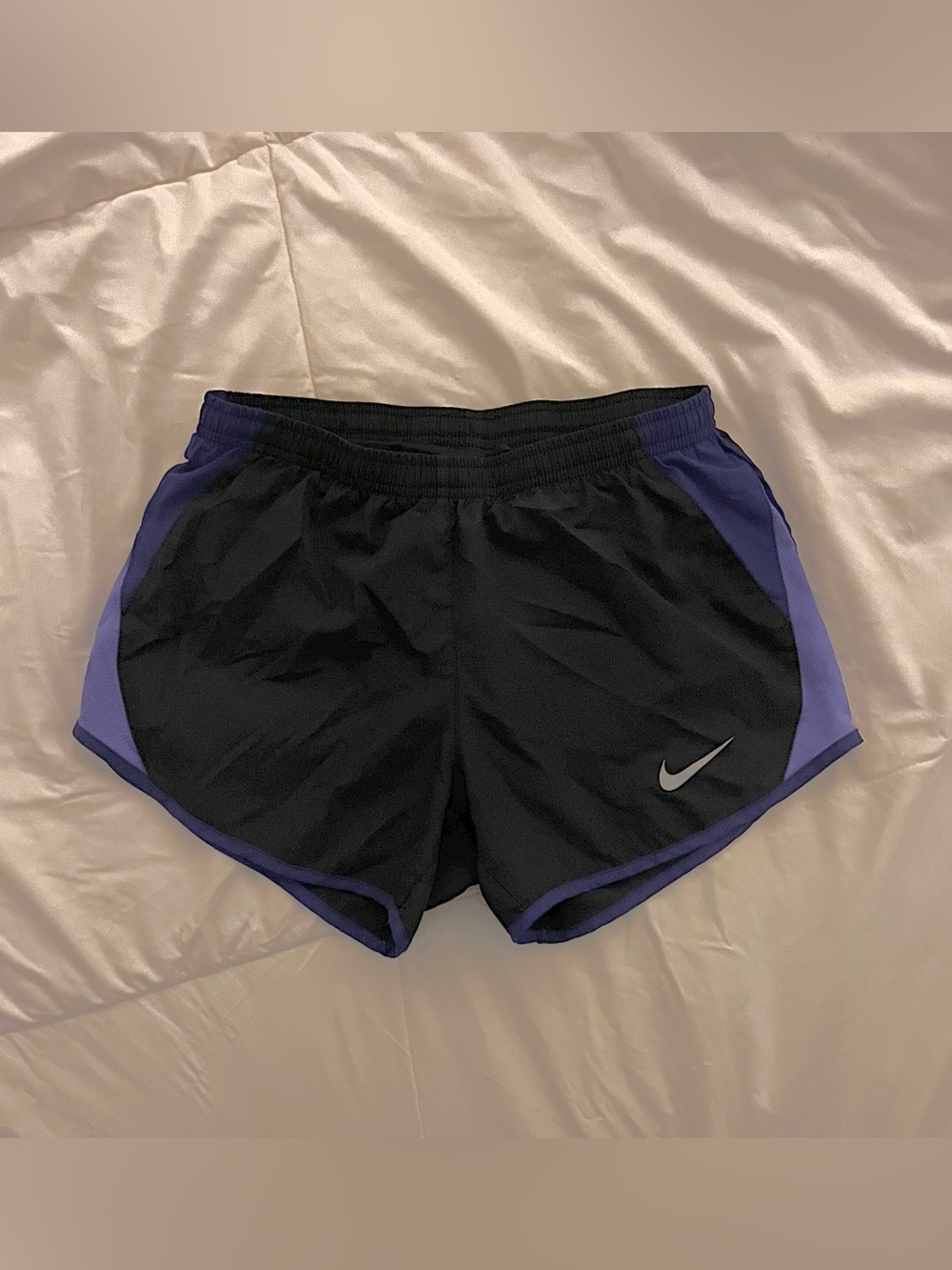 Nike Women’s Black & Purple Athletic Running Shorts